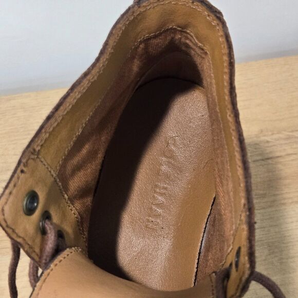 Cole Haan Canton Men's 7 Brown Chukka Leather Boots Ankle Cap Toe Lace Up shoes - Picture 7 of 8